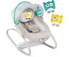 Ricokids šokinėjimo lovelė su vibracija ir muzika - pilka
