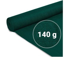 Plonos Tinklelis nuo šešėlių 1,5 x 50 m, 140 g/m² + 50 spaustukų, žalias