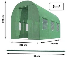 Šiltnamis 2x3m 6m2 Plonos