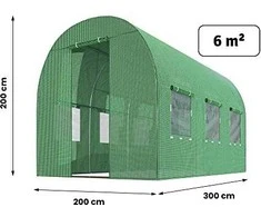 Šiltnamis 2x3m 6m2 Plonos