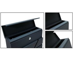Humberg Global Pašto dėžutė 37x37x10cm antracito spalvos 4991