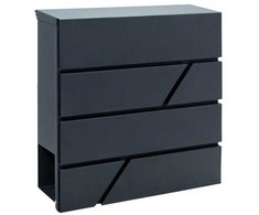 Humberg Global Pašto dėžutė 37x37x10cm antracito spalvos 4991