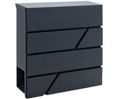 Humberg Global Pašto dėžutė 37x37x10cm antracito spalvos 4991