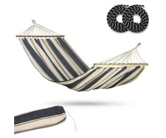 Sofotel „Bahama“ dvigulė sodo hamako sofa, balta ir mėlyna