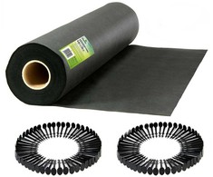 Sodo agrotekstilė 0,8 m x 100 m + 100 Plonos kaiščių