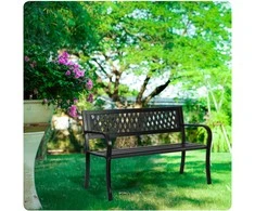 Sodo suoliukas su atlošu 125 x 77 x 49 cm Sofotel Clover