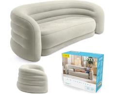 Pripučiama aksominė sofa-lova, 229 x 109 x 81 cm, Intex 66571