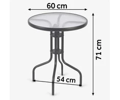 Apvalus sodo stalas 60 x 71 cm Sofotel SO-981