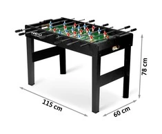 Neo-Sport „Neosport“ stalo futbolo stalas, 118 x 61 x 79 cm, NS-805, juodas