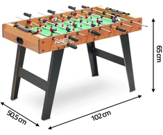 Stalo futbolo stalas „Neo-Sport NS-444“, tamsiai rudas