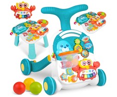 Ricokids Vaikiškas edukacinis staliukas 3in1 RK-810 baltai mėlynas