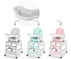 Sinco Ricokids maitinimo kėdutės padėklas - pilkas