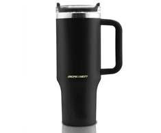 Vakuuminis termosas-puodelis su šiaudelių rinkiniu 1180 ml Berdsen juodas