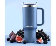 Termosinis puodelis su šiaudeliu, 1180 ml, Berdsen, tamsiai mėlynas
