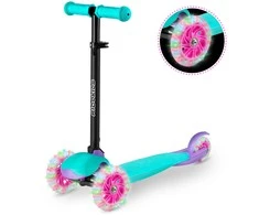 „Ricokids Loco“ triratis paspirtukas – turkio spalvos rožinis