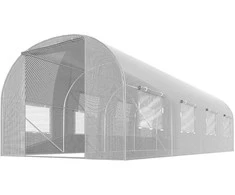Šiltnamis 2 x 4,5 m (9 m2) baltas Plonos