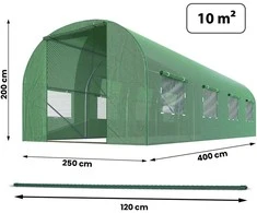 Šiltnamis 2,5 x 4 m (10 m2) Plonos