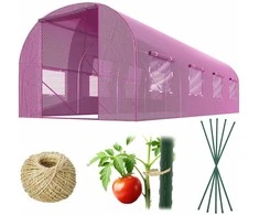 Šiltnamis 2,5 x 4 m (10 m2) rožinis Plonos