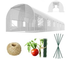 Tunel sodo 3 x 6 m (18m2) balta Plonos