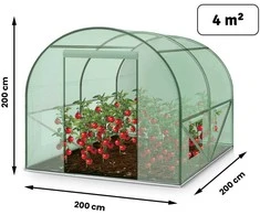 Tunelinis sodo šiltnamis 2 x 2 m (4 m2) Plonos