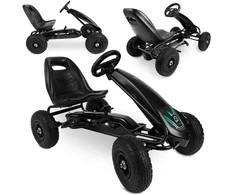 Vaikiškas pedalinis gokartas RK-590 juodas
