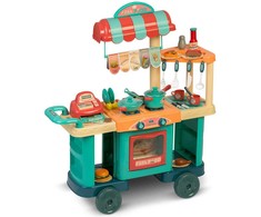 Ricokids 773000 vaikiška virtuvė ant ratukų