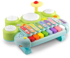 Muzikiniai žaisliniai cimbolai, ksilofonas ir būgnai RK-751 Ricokids