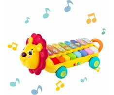 Važiuojantis muzikinis žaislas ksilofonas - pianinas Liūtas Ricokids, RK-740