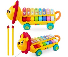 Važiuojantis muzikinis žaislas ksilofonas - pianinas Liūtas Ricokids, RK-740