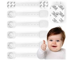 „Ricokids“ 798200 spintelės atidarymo apsaugos, 6 vnt., baltos
