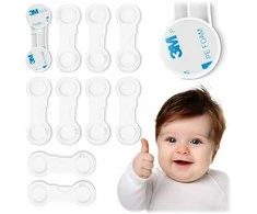 „Ricokids“ 798300 spintelės atidarymo apsaugos, 10 vnt., baltos