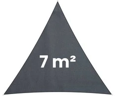 Trikampė pavėsinė 7m2 Plonos PL-886 pilka