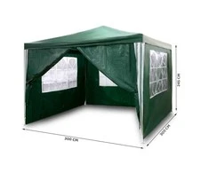 Plonos žalia sodo pavėsinė, 3x3m