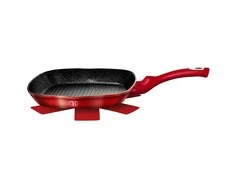 28CM GRANITINĖ GRILĖLĖ BERLINGER HAUS METALLIC LINE BURGUNDY BH-1271-N