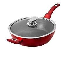 Akmens masės keptuvė BerlingerHaus BH-1260, Ø28cm, raudona