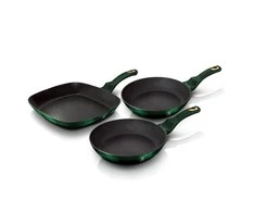 3 TITANO VENTILIATORIŲ RINKINYS BERLINGER HAUS METALLIC EMERALD BH-6167