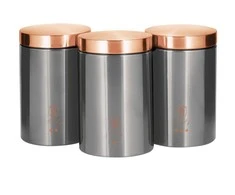 3 VIRTUVĖS KONTEERIŲ RINKINYS BERLINGER HAUS MOONLIGHT METALLIC LINE BH-6273