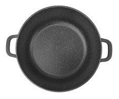 King Hoff Puodas Puodas su marmurine danga, 24 cm skersmens, 6,2 l talpos, juodas, „Kinghoff“