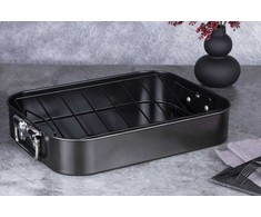 BRYTFANNA DO PIECZENIA Z RUSZTEM 41.5X32CM BERLINGER HAUS SHINY Juodas BH-7849
