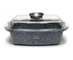 Zilner DIDELIS MARMURINIS KERAMINIS skrudinimo puodas HEAVY POT NElipnus aromatas