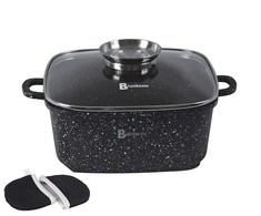 Brunbeste TRADICINIS Kvadratinis PUODAS NELIPAUSIS MARMURAS 6,5L