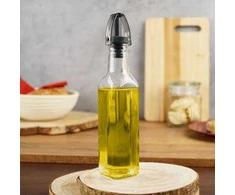 Vilde Stiklinis butelis aliejui ir actui 250 ml su dozatoriumi