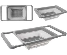 KOOPMAN Orion Silikoninis Koštuvas 39x26,5 cm Sulankstomas su Rankenomis