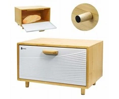 Bambukinis duonos indas BRUNBESTE BB-4253 Baltas