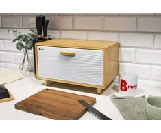 Bambukinis duonos indas BRUNBESTE BB-4253 Baltas