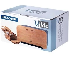 Duoninė Vilde 35x22x20,5 cm su bambukine lentele, juoda