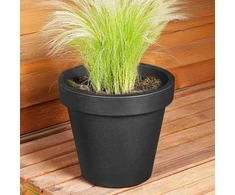 Vilde Gėlinė Plastikinė 29 cm Juoda Laistymo Indas