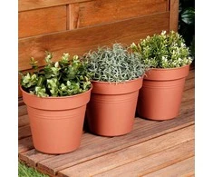 ProGarden Gėlių vazonai 17 cm, Ekologiški, 3 vnt.