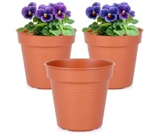 Ibergarden ProGarden Gėlių Vazonai 13 cm Plastikiniai 3vnt Orui Ir Lauko Naudojimui
