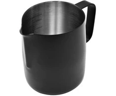 Pieno plakiklis METALINIS juodas pieno ąsotis 350 ml BRUNBESTE BB-2209